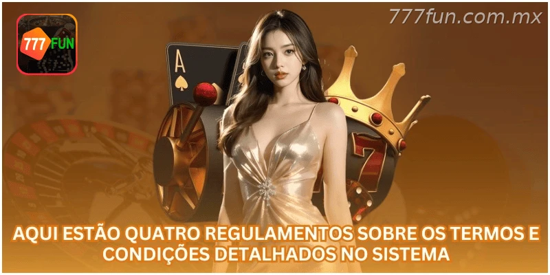 Quatro pontos importantes sobre termos e condições do sistema.