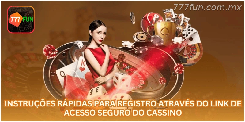 Instruções rápidas para cadastro pelo link seguro da plataforma.