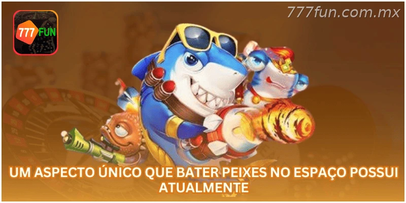 Destaque visual do jogo Bater Peixes no Espaço.